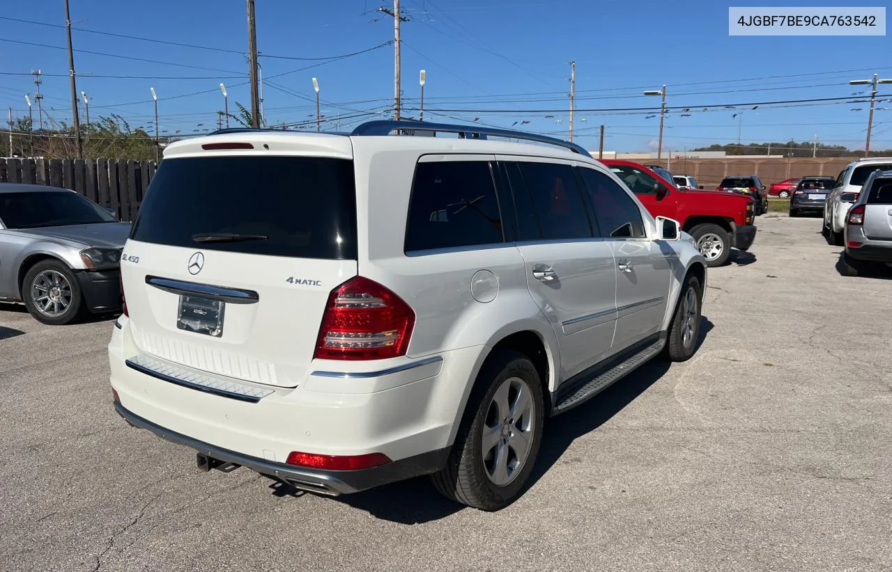 2012 Mercedes-Benz Gl 450 4Matic VIN: 4JGBF7BE9CA763542 Lot: 80078294