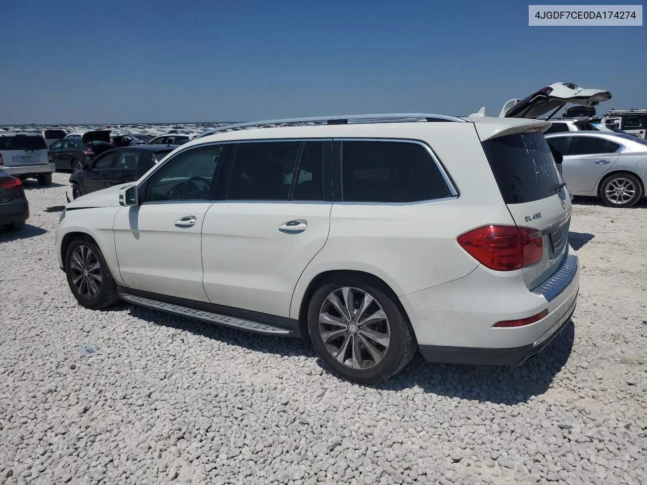 2013 Mercedes-Benz Gl 450 4Matic VIN: 4JGDF7CE0DA174274 Lot: 68310234