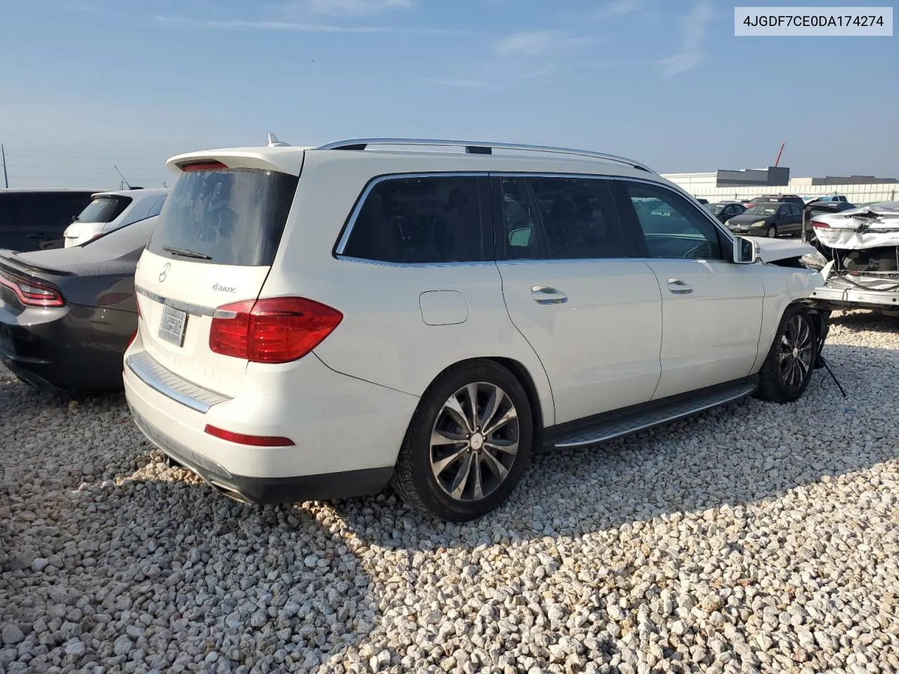 2013 Mercedes-Benz Gl 450 4Matic VIN: 4JGDF7CE0DA174274 Lot: 68310234