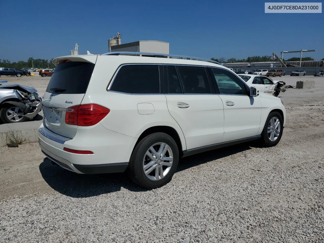 2013 Mercedes-Benz Gl 450 4Matic VIN: 4JGDF7CE8DA231000 Lot: 70447634