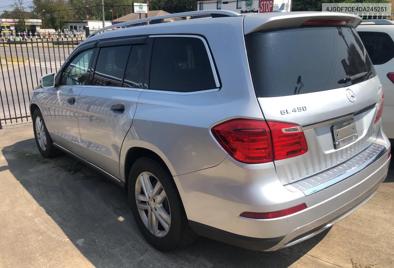 2013 Mercedes-Benz Gl 450 4Matic VIN: 4JGDF7CE4DA245251 Lot: 71404794