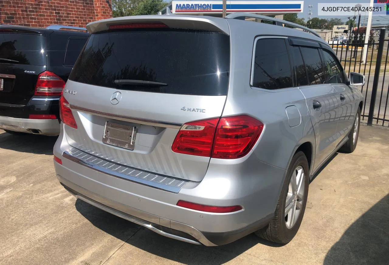 2013 Mercedes-Benz Gl 450 4Matic VIN: 4JGDF7CE4DA245251 Lot: 71404794