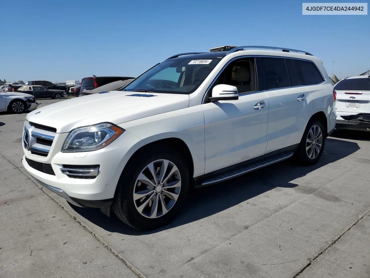 2013 Mercedes-Benz Gl 450 4Matic VIN: 4JGDF7CE4DA244942 Lot: 73218654