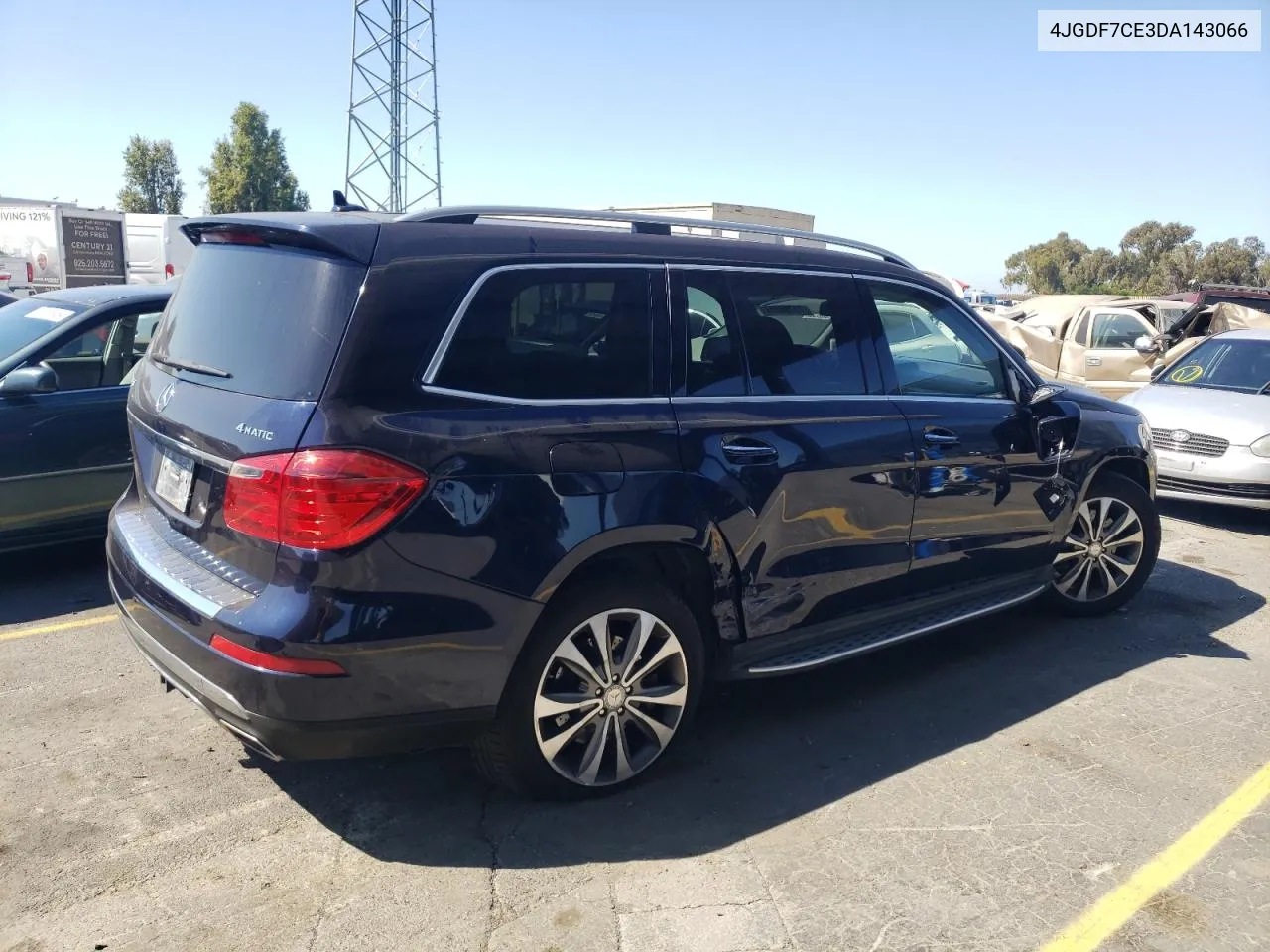 2013 Mercedes-Benz Gl 450 4Matic VIN: 4JGDF7CE3DA143066 Lot: 73788014