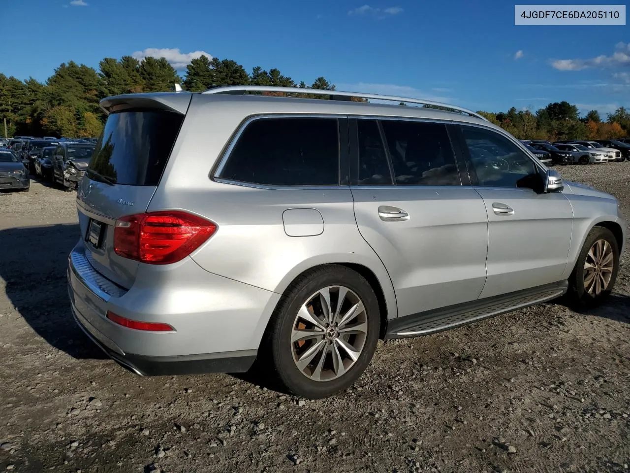 2013 Mercedes-Benz Gl 450 4Matic VIN: 4JGDF7CE6DA205110 Lot: 75214304