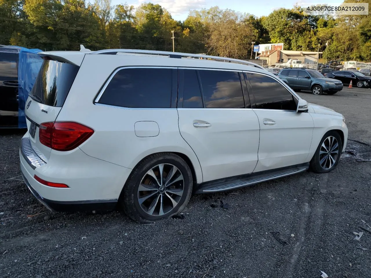 2013 Mercedes-Benz Gl 450 4Matic VIN: 4JGDF7CE8DA212009 Lot: 76351484