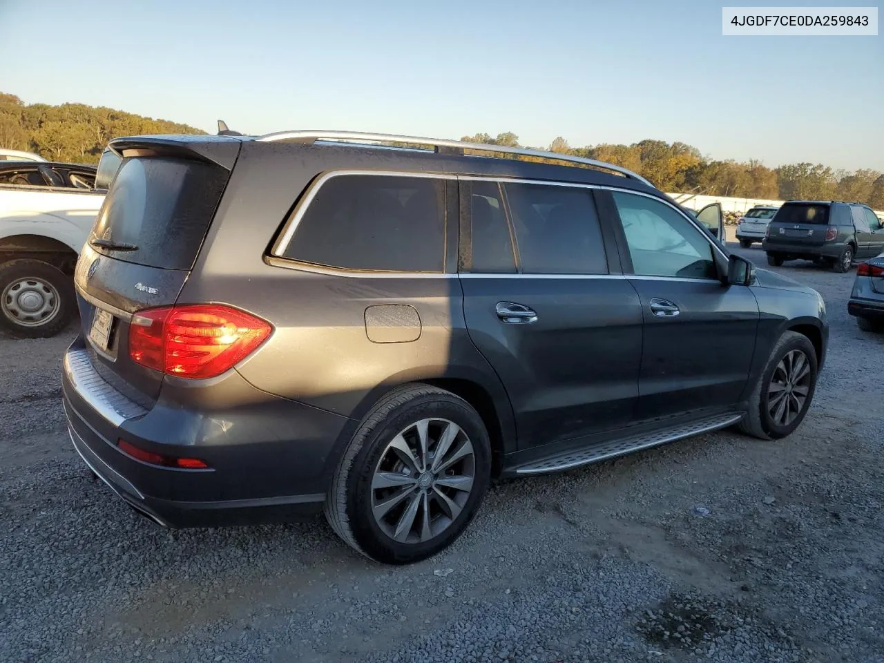 2013 Mercedes-Benz Gl 450 4Matic VIN: 4JGDF7CE0DA259843 Lot: 77645014