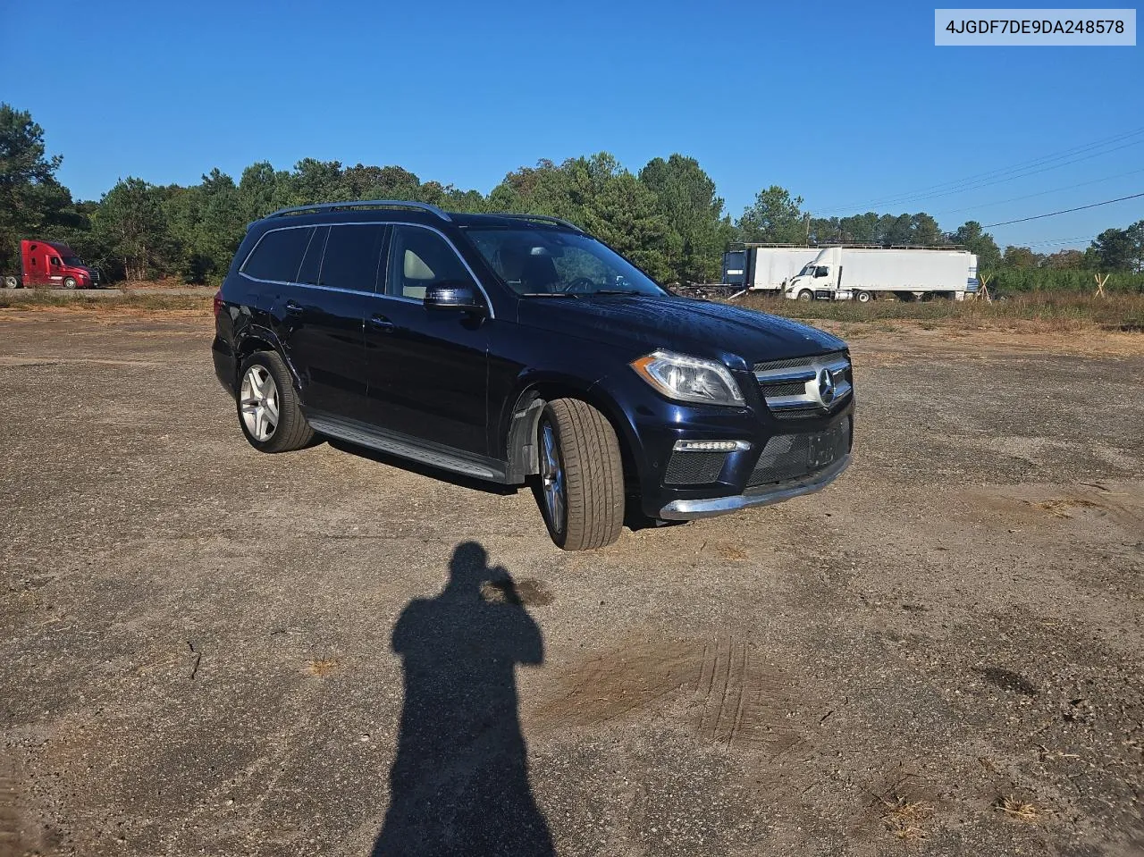 2013 Mercedes-Benz Gl 550 4Matic VIN: 4JGDF7DE9DA248578 Lot: 77950514