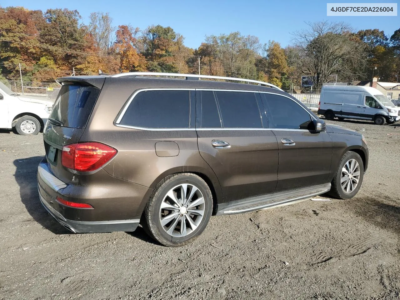 2013 Mercedes-Benz Gl 450 4Matic VIN: 4JGDF7CE2DA226004 Lot: 77961404