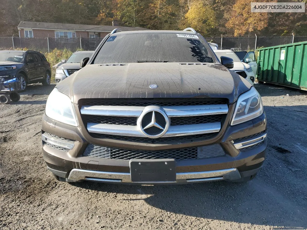 2013 Mercedes-Benz Gl 450 4Matic VIN: 4JGDF7CE2DA226004 Lot: 77961404