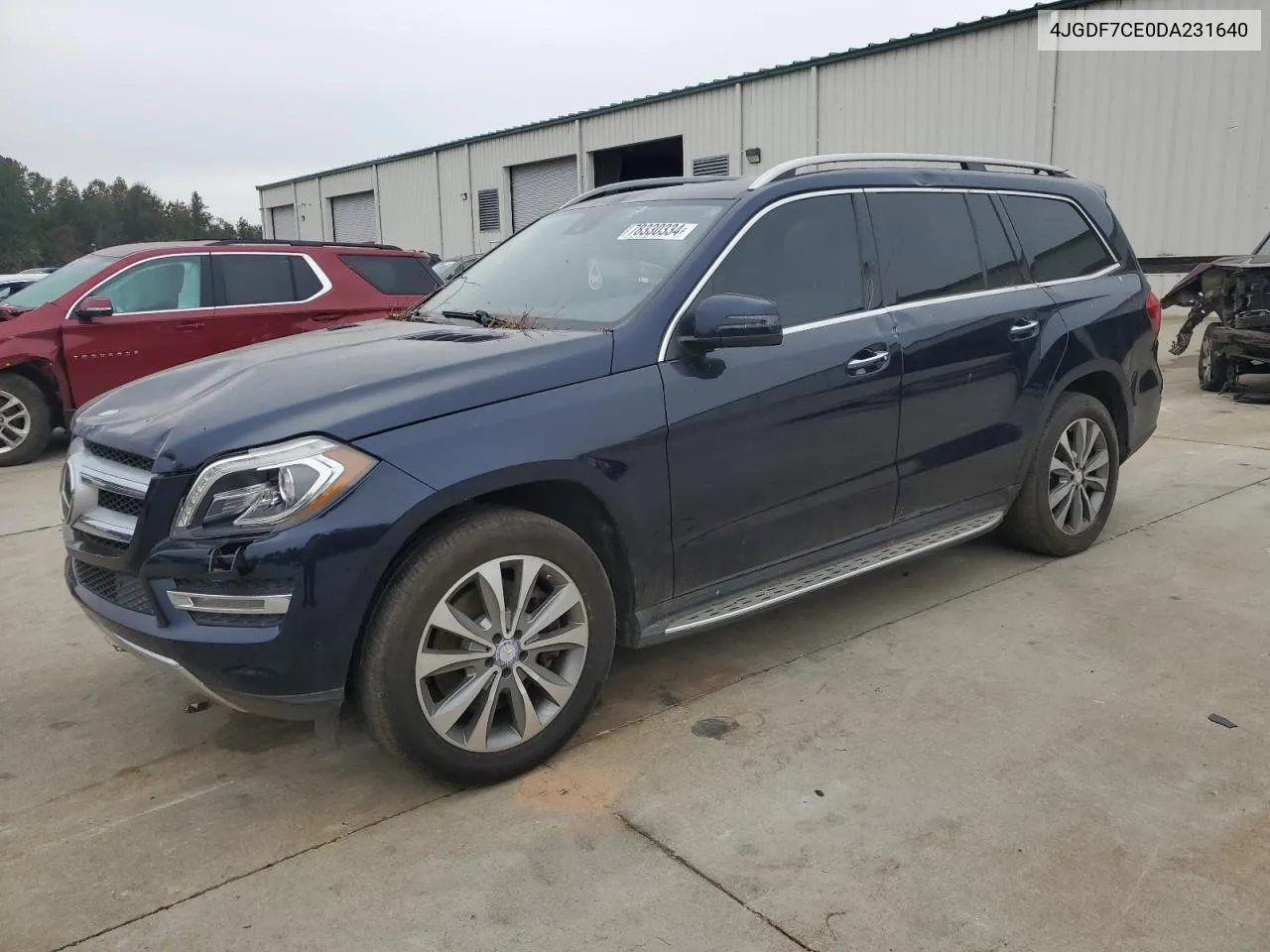 2013 Mercedes-Benz Gl 450 4Matic VIN: 4JGDF7CE0DA231640 Lot: 78330334