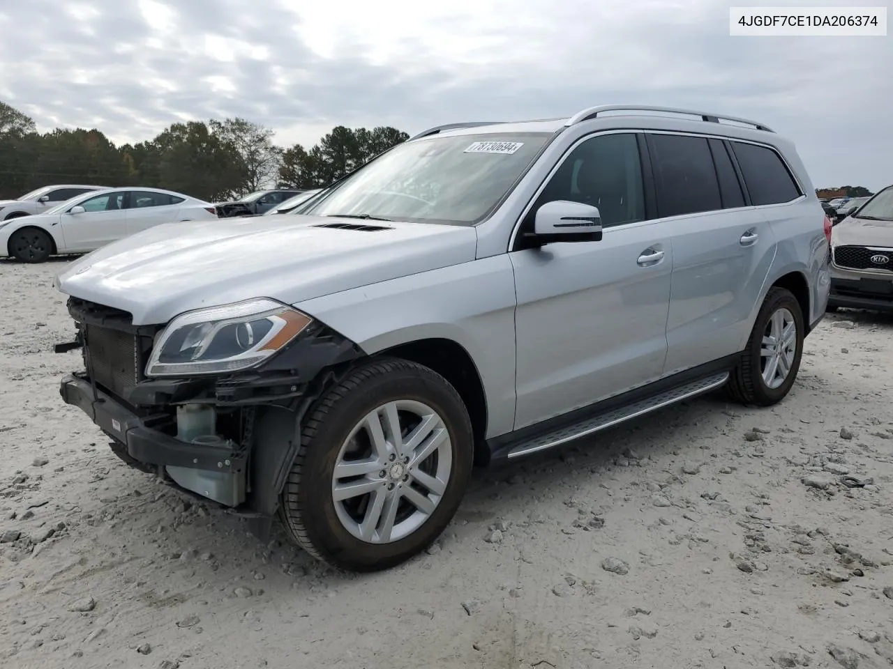 2013 Mercedes-Benz Gl 450 4Matic VIN: 4JGDF7CE1DA206374 Lot: 78730694