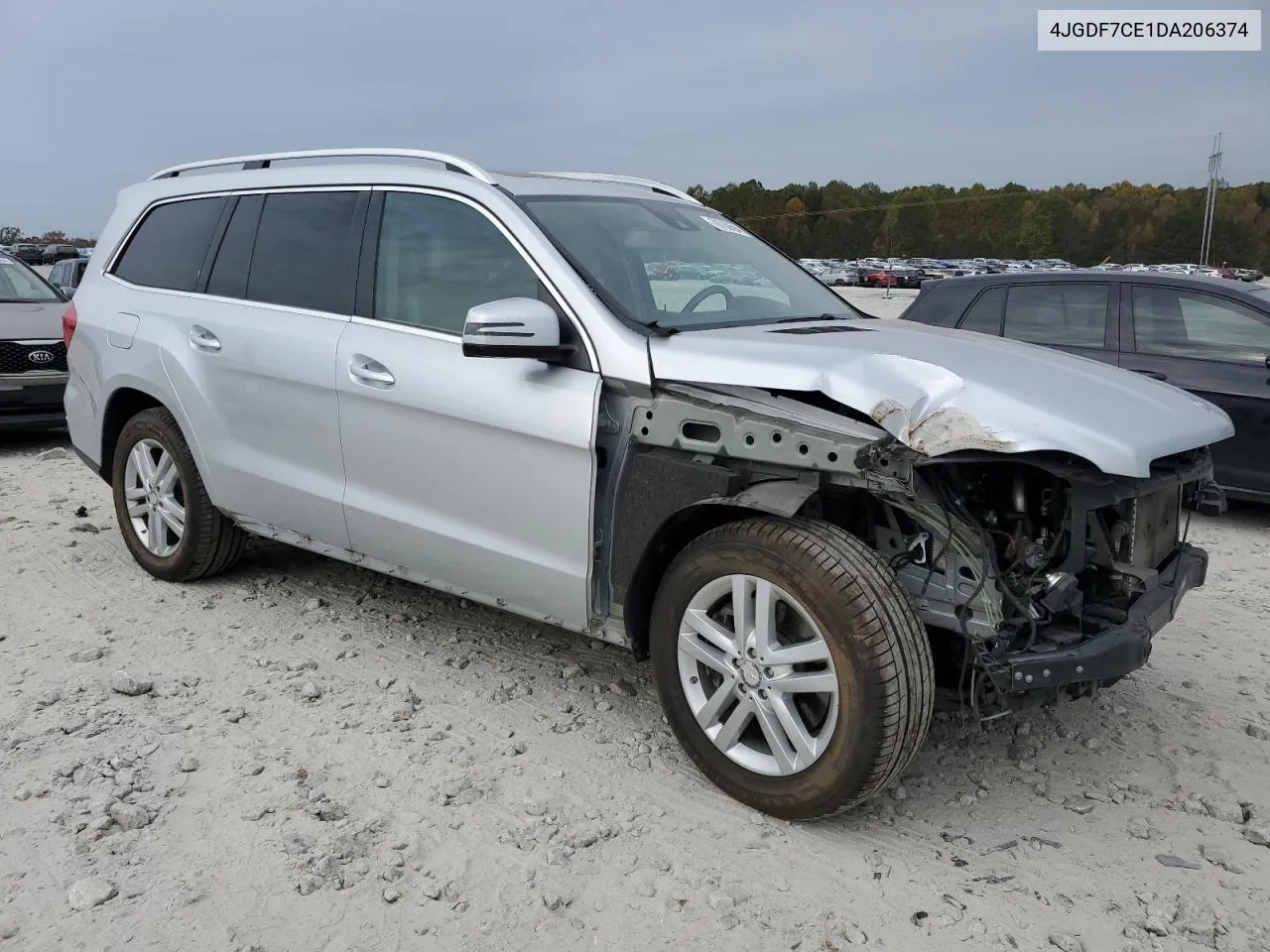 2013 Mercedes-Benz Gl 450 4Matic VIN: 4JGDF7CE1DA206374 Lot: 78730694