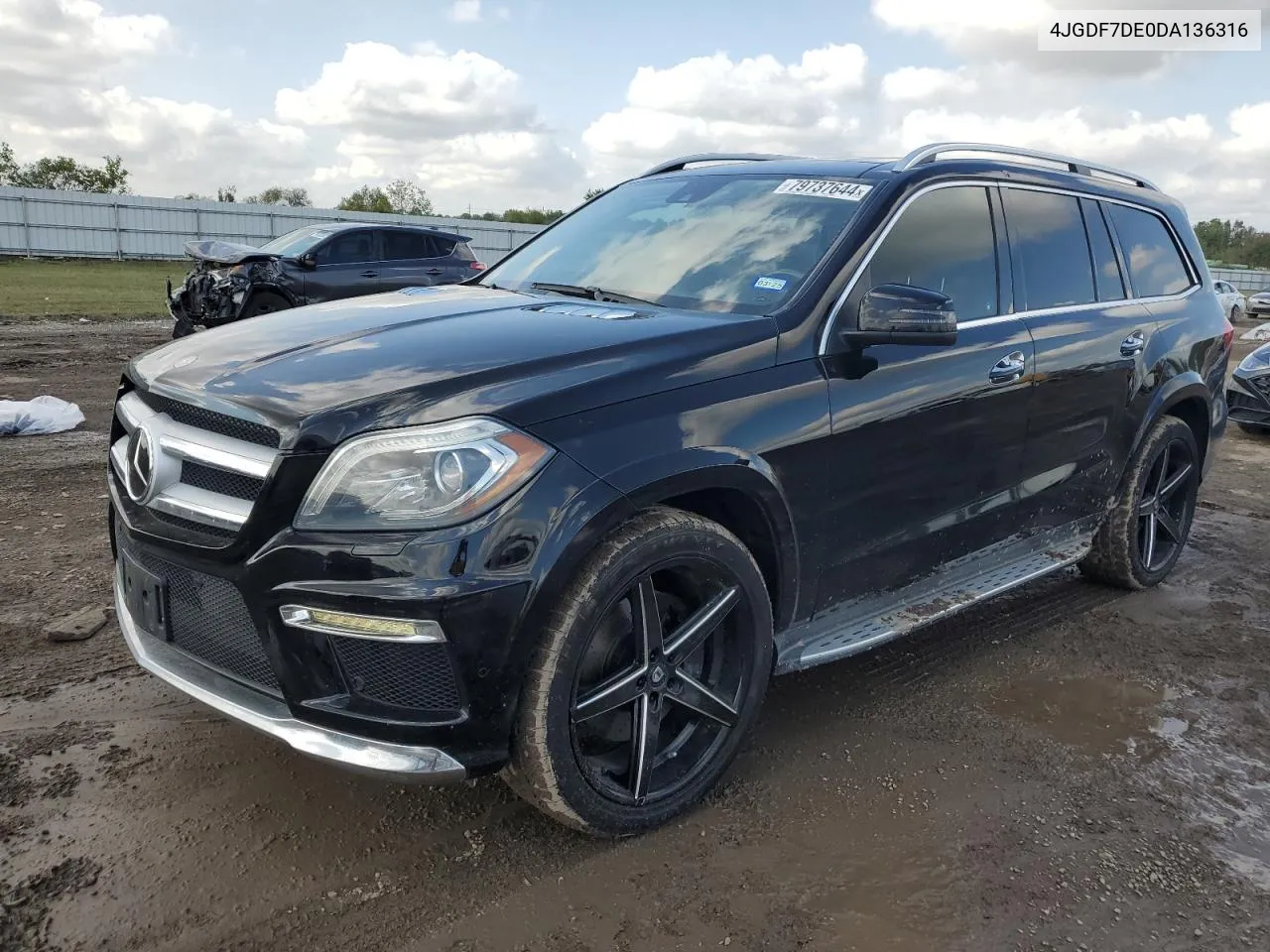 2013 Mercedes-Benz Gl 550 4Matic VIN: 4JGDF7DE0DA136316 Lot: 79737644