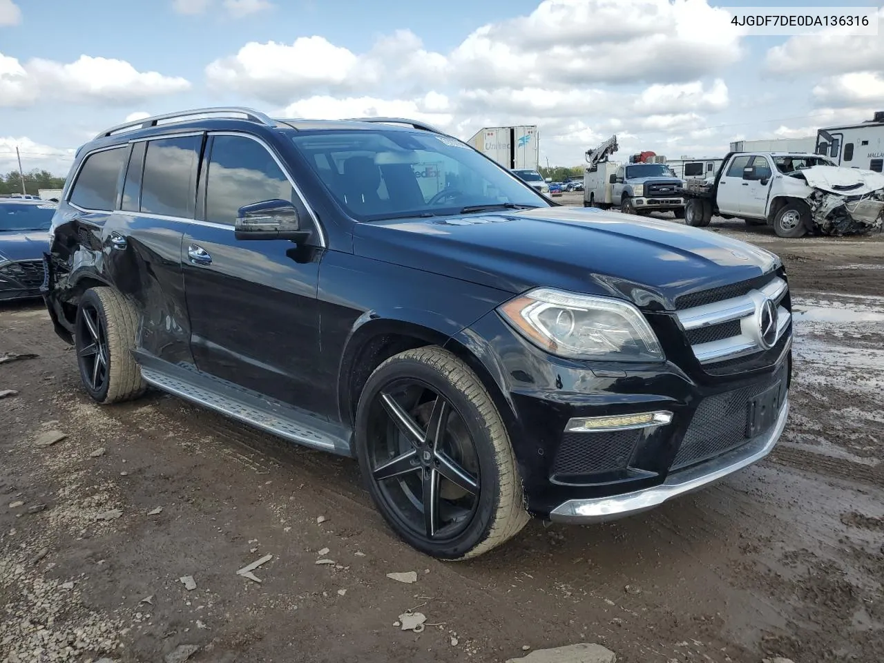 2013 Mercedes-Benz Gl 550 4Matic VIN: 4JGDF7DE0DA136316 Lot: 79737644