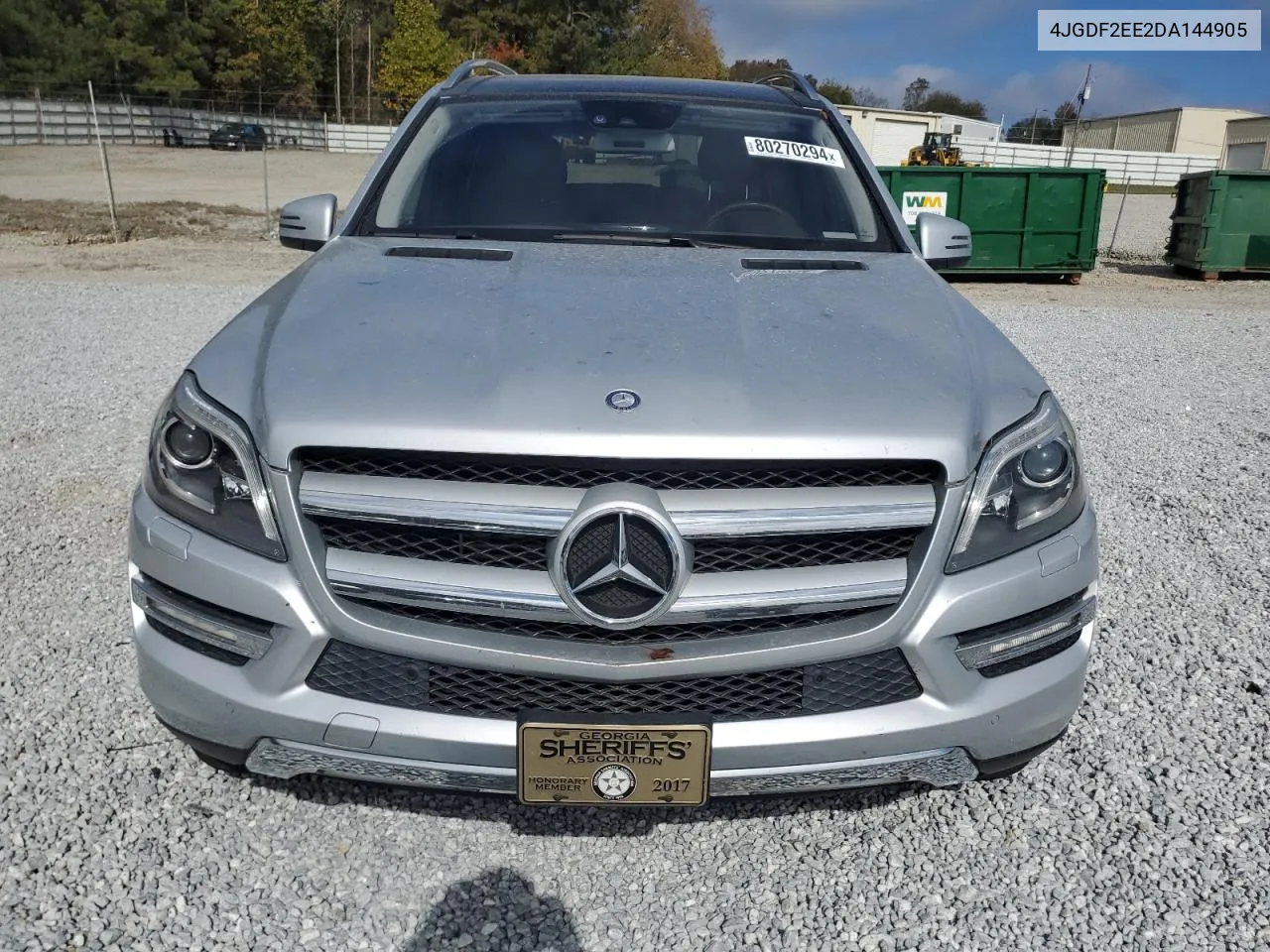 2013 Mercedes-Benz Gl 350 Bluetec VIN: 4JGDF2EE2DA144905 Lot: 80270294