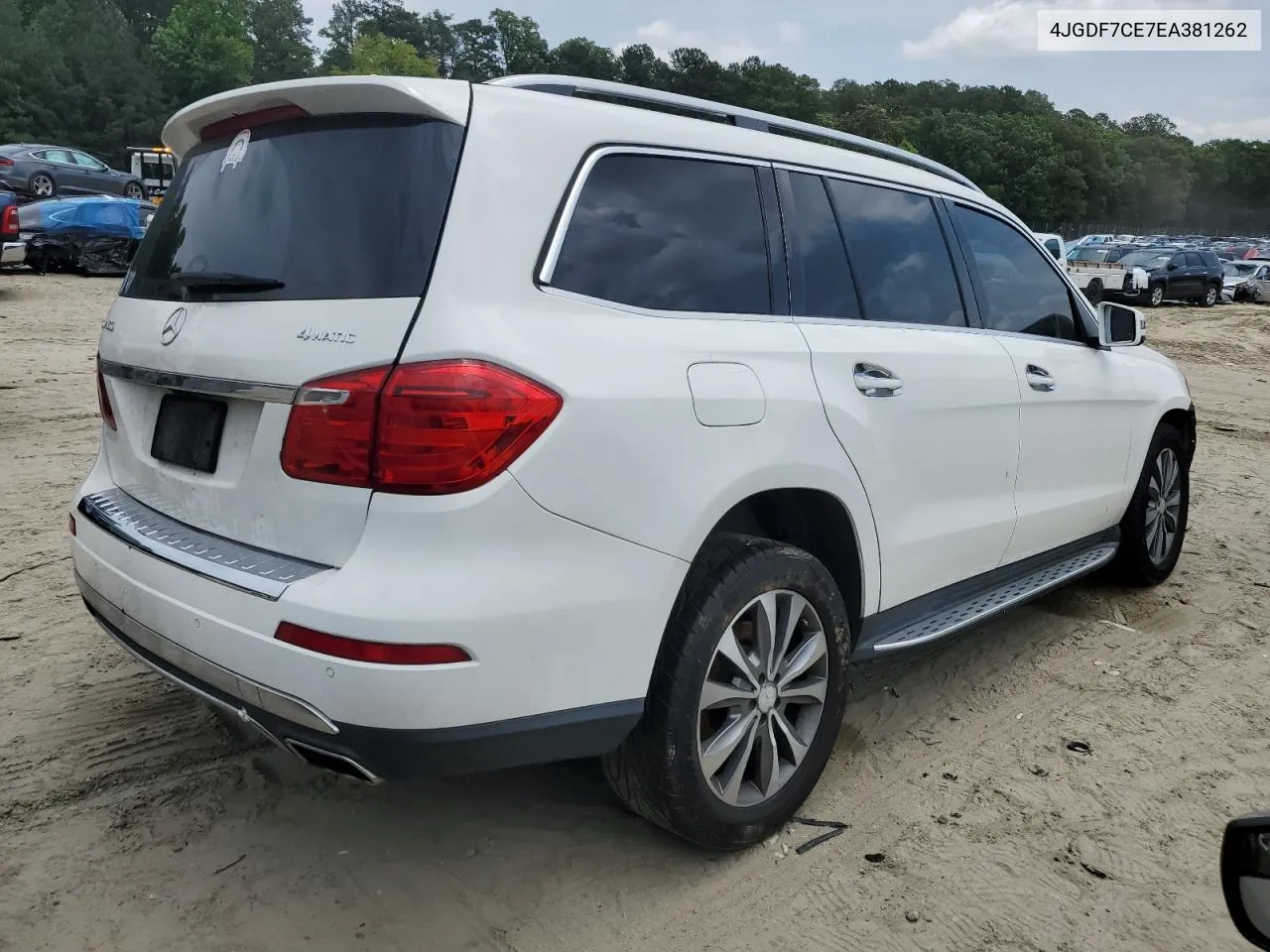 2014 Mercedes-Benz Gl 450 4Matic VIN: 4JGDF7CE7EA381262 Lot: 57481984