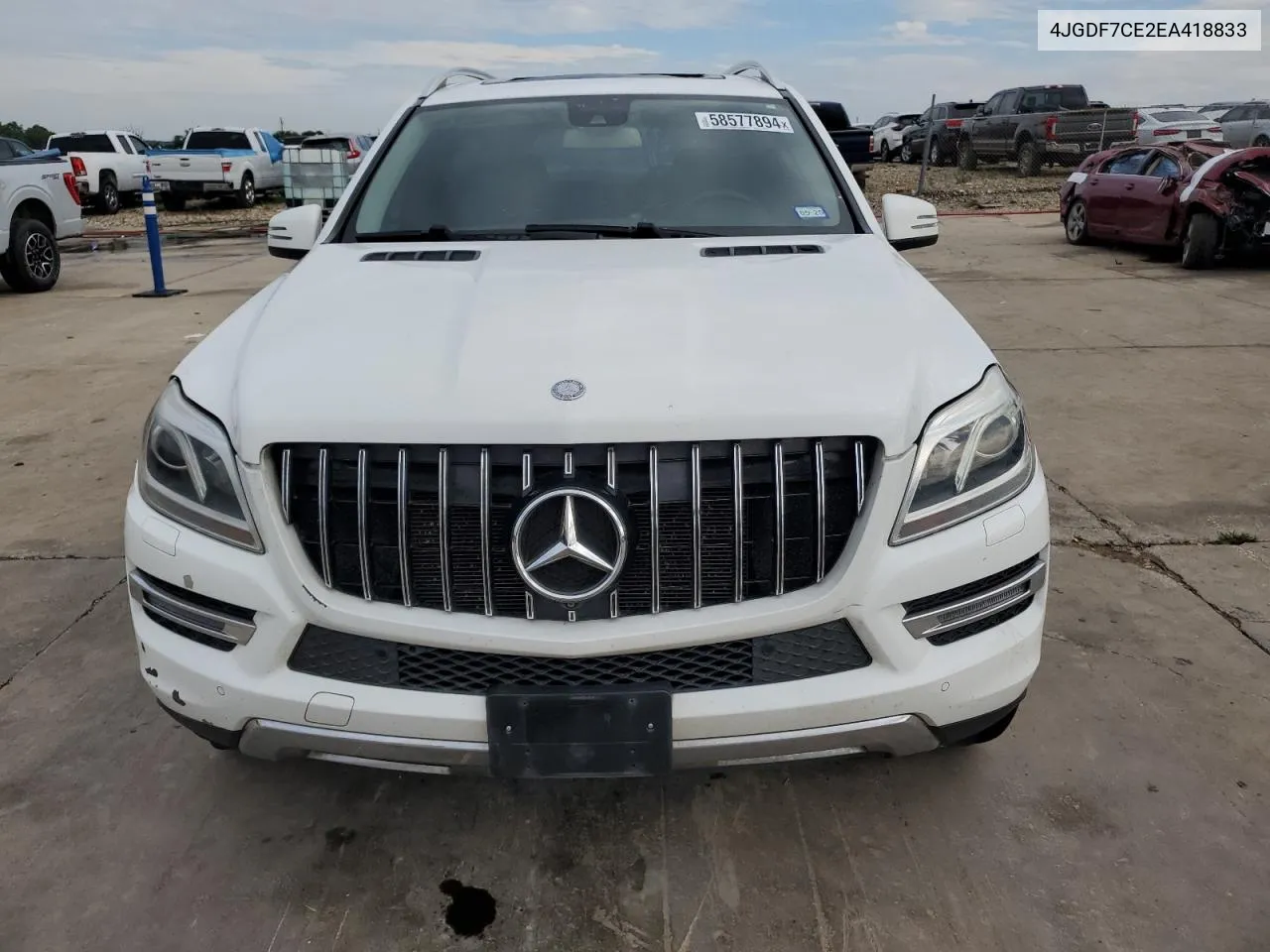 2014 Mercedes-Benz Gl 450 4Matic VIN: 4JGDF7CE2EA418833 Lot: 58577894