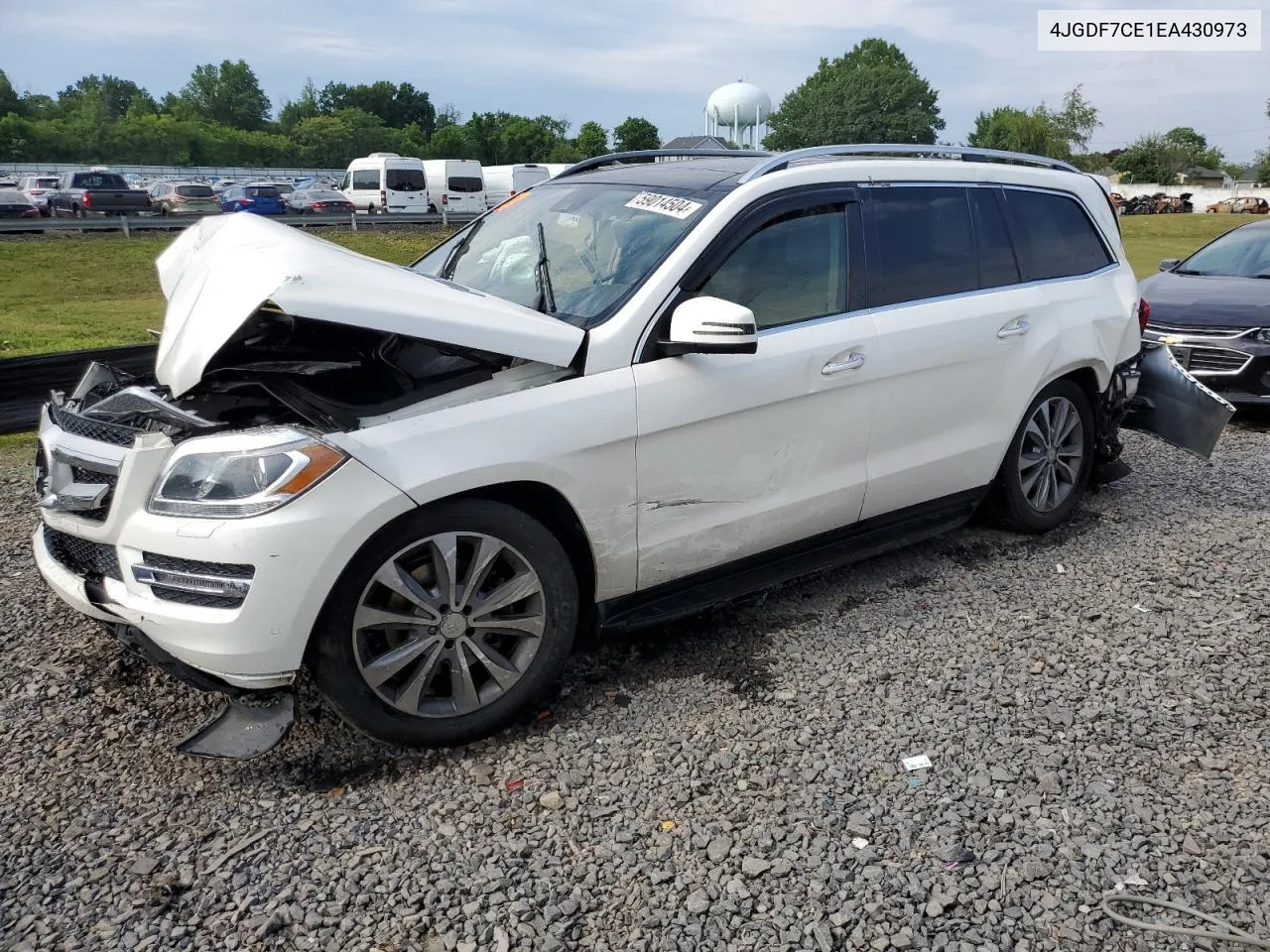 2014 Mercedes-Benz Gl 450 4Matic VIN: 4JGDF7CE1EA430973 Lot: 59014504