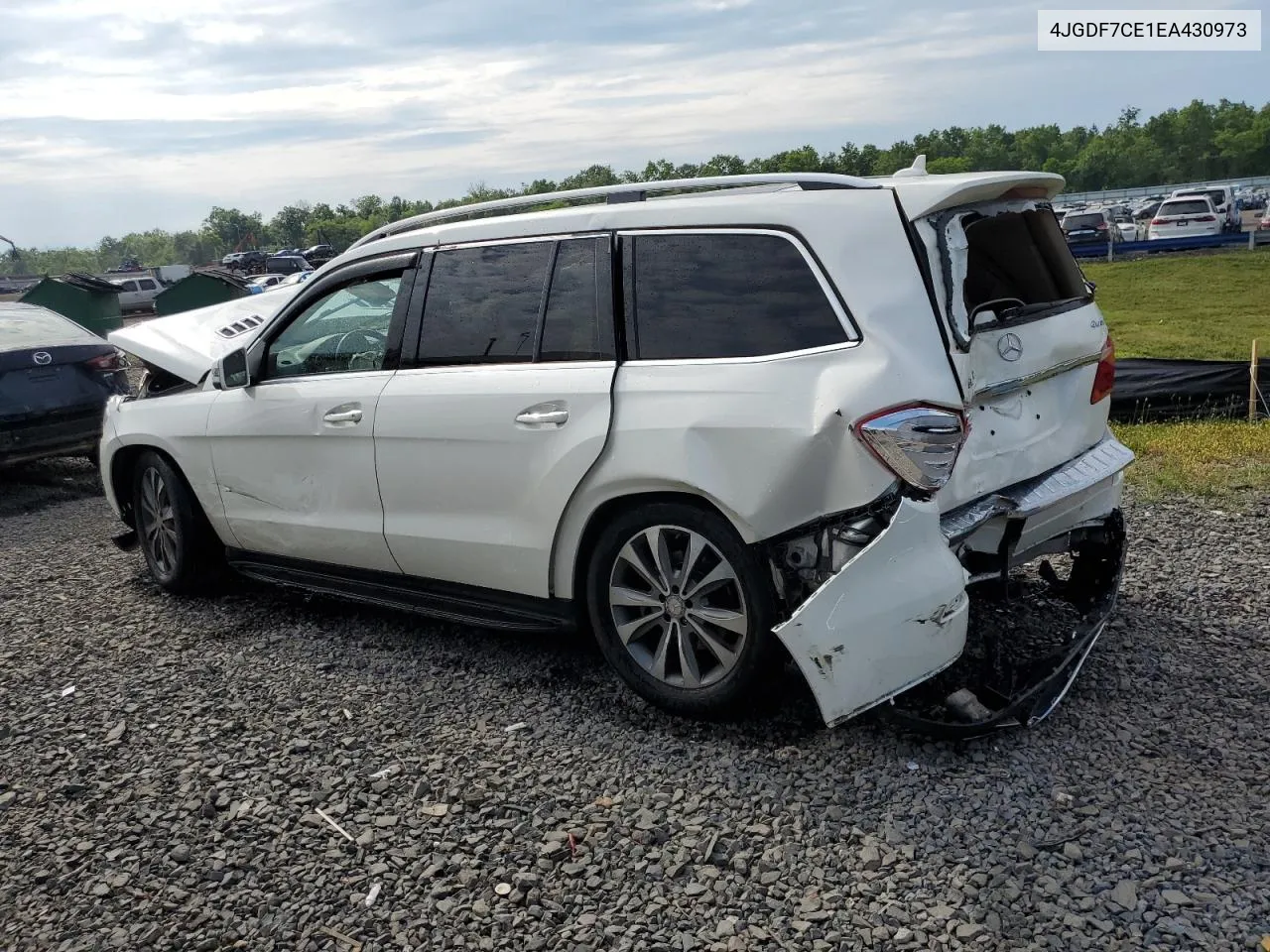 2014 Mercedes-Benz Gl 450 4Matic VIN: 4JGDF7CE1EA430973 Lot: 59014504