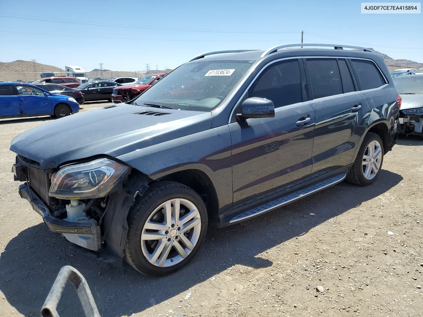 2014 Mercedes-Benz Gl 450 4Matic VIN: 4JGDF7CE7EA415894 Lot: 61703624