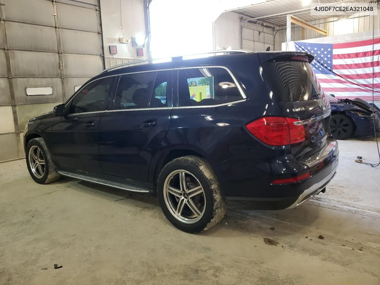 2014 Mercedes-Benz Gl 450 4Matic VIN: 4JGDF7CE2EA321048 Lot: 63452664