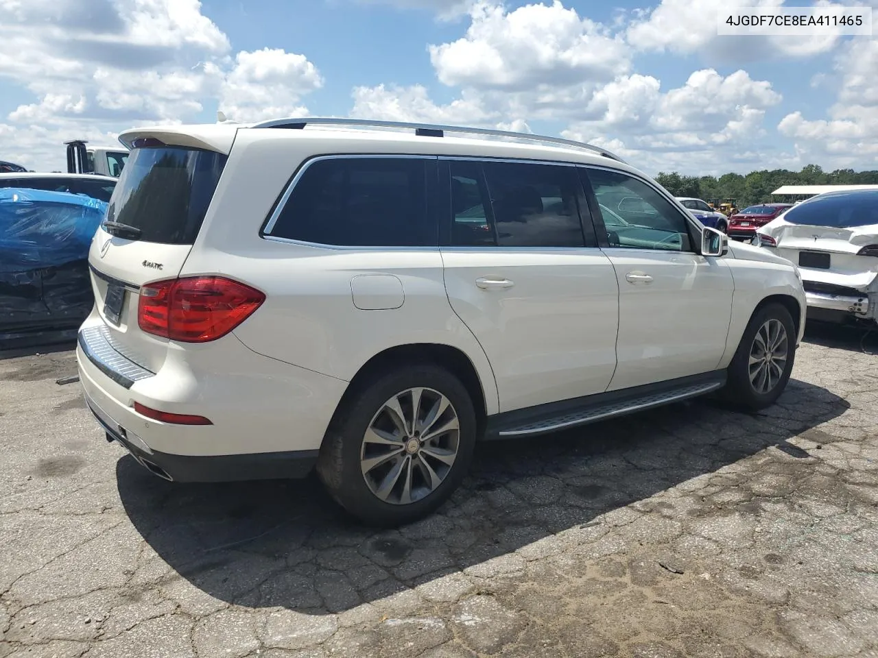 2014 Mercedes-Benz Gl 450 4Matic VIN: 4JGDF7CE8EA411465 Lot: 67269144