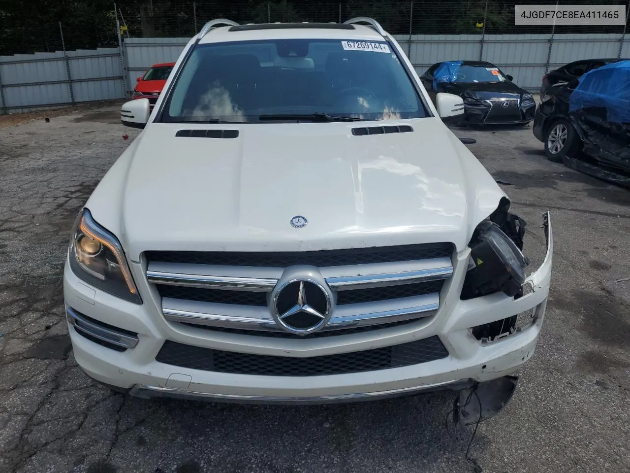 2014 Mercedes-Benz Gl 450 4Matic VIN: 4JGDF7CE8EA411465 Lot: 67269144