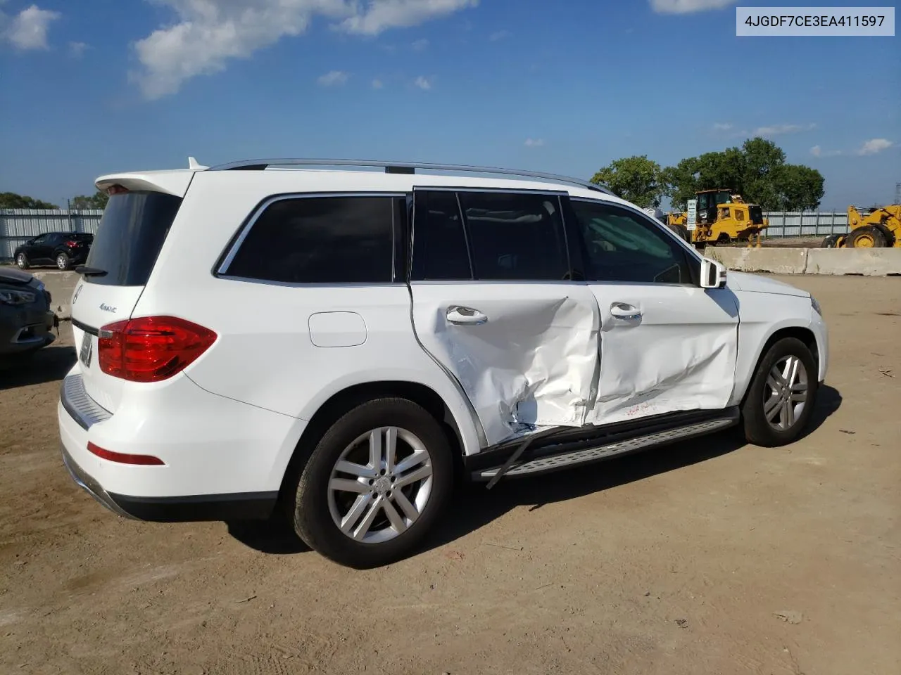 2014 Mercedes-Benz Gl 450 4Matic VIN: 4JGDF7CE3EA411597 Lot: 69297634