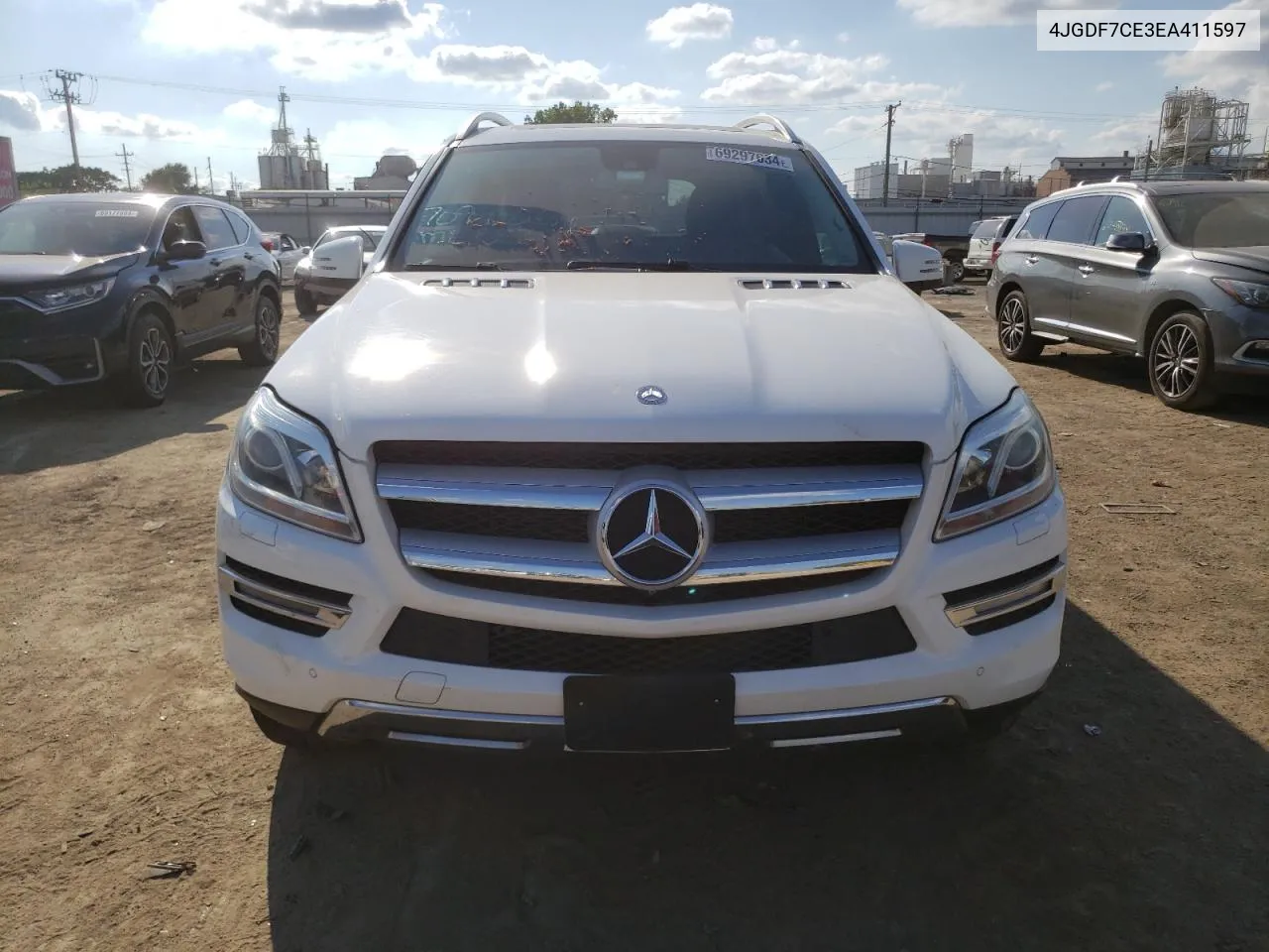 2014 Mercedes-Benz Gl 450 4Matic VIN: 4JGDF7CE3EA411597 Lot: 69297634