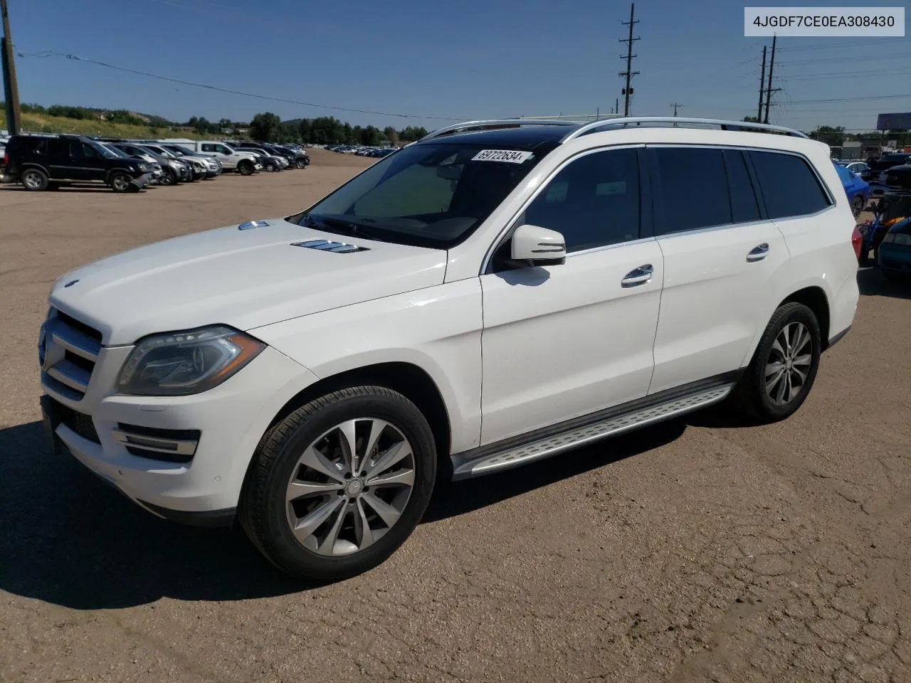 2014 Mercedes-Benz Gl 450 4Matic VIN: 4JGDF7CE0EA308430 Lot: 69722634