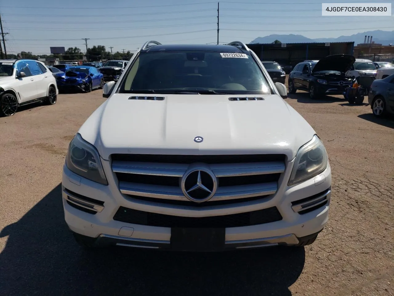 2014 Mercedes-Benz Gl 450 4Matic VIN: 4JGDF7CE0EA308430 Lot: 69722634