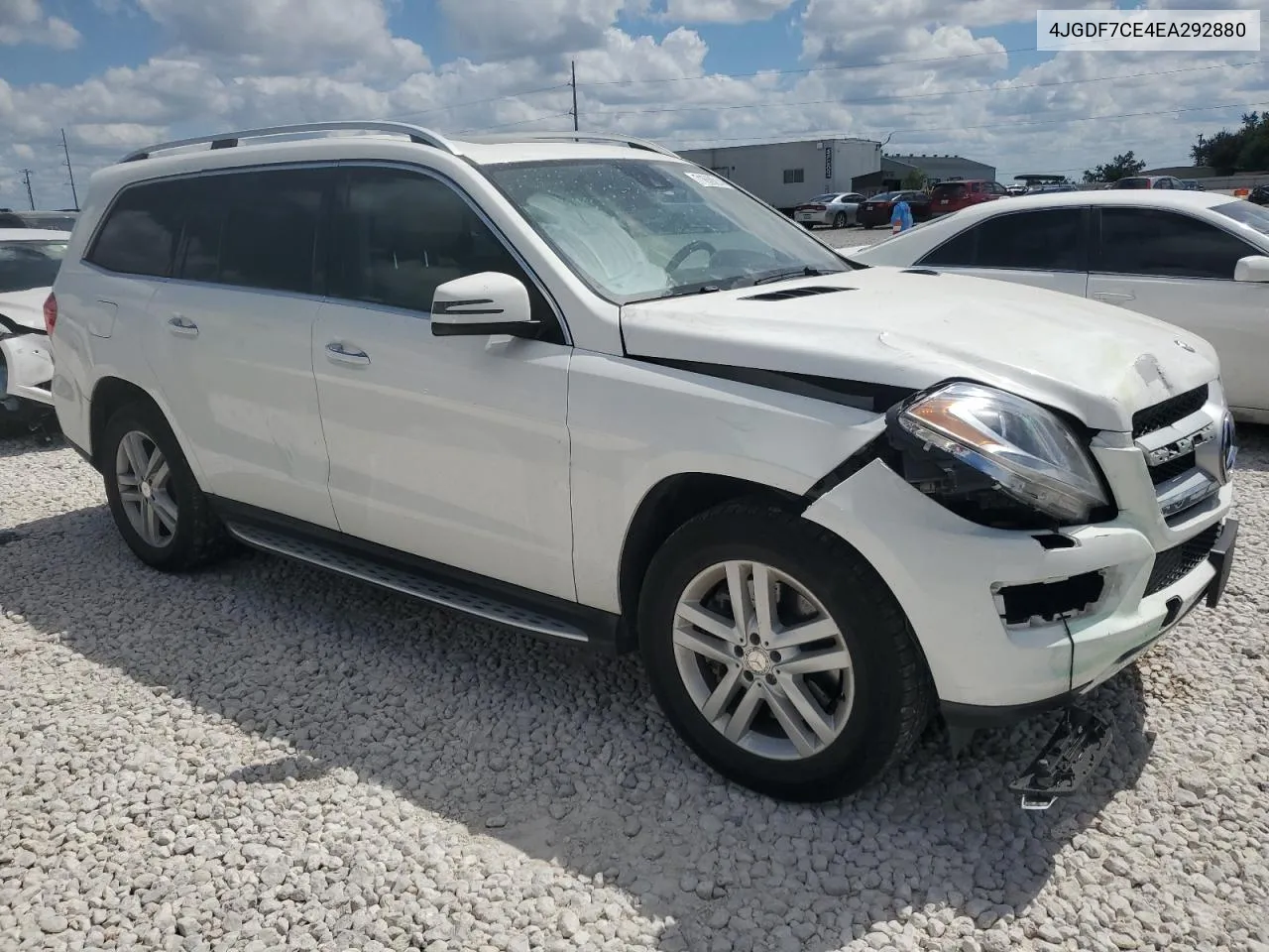 2014 Mercedes-Benz Gl 450 4Matic VIN: 4JGDF7CE4EA292880 Lot: 71659214