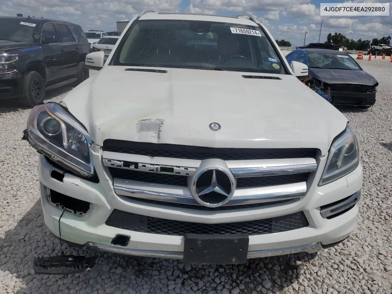 2014 Mercedes-Benz Gl 450 4Matic VIN: 4JGDF7CE4EA292880 Lot: 71659214