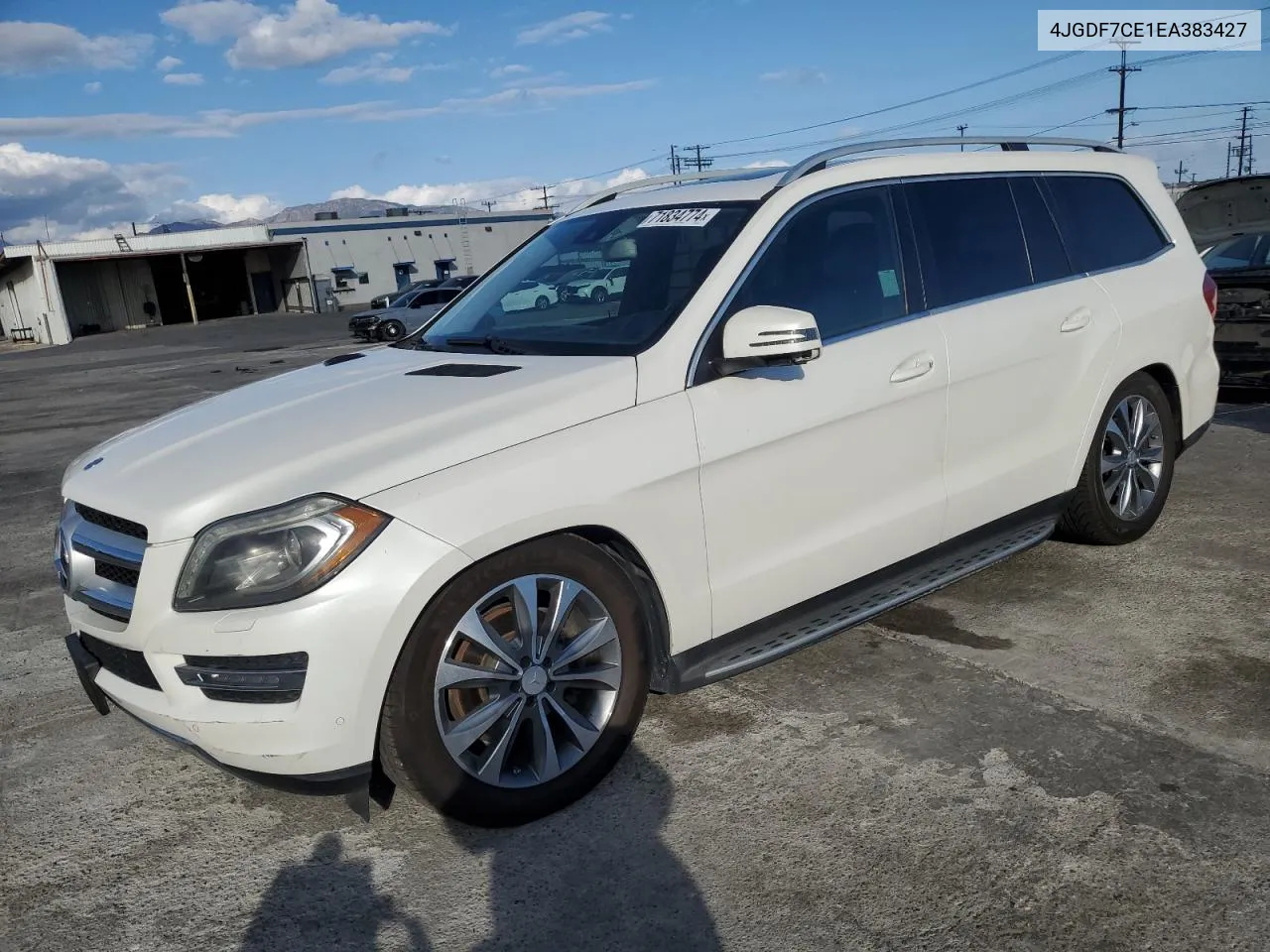 2014 Mercedes-Benz Gl 450 4Matic VIN: 4JGDF7CE1EA383427 Lot: 71834774