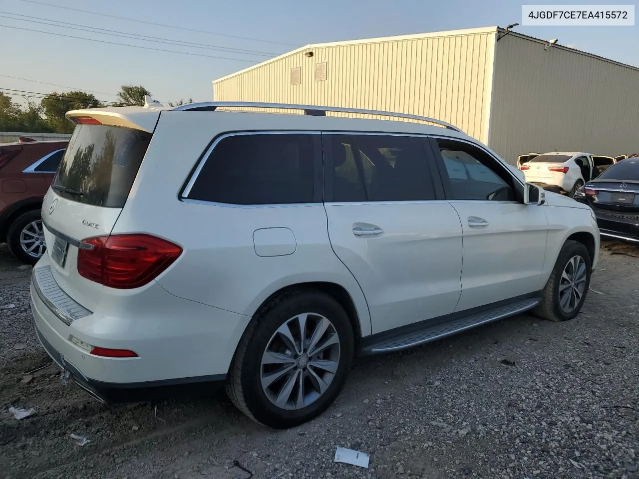 2014 Mercedes-Benz Gl 450 4Matic VIN: 4JGDF7CE7EA415572 Lot: 72097864