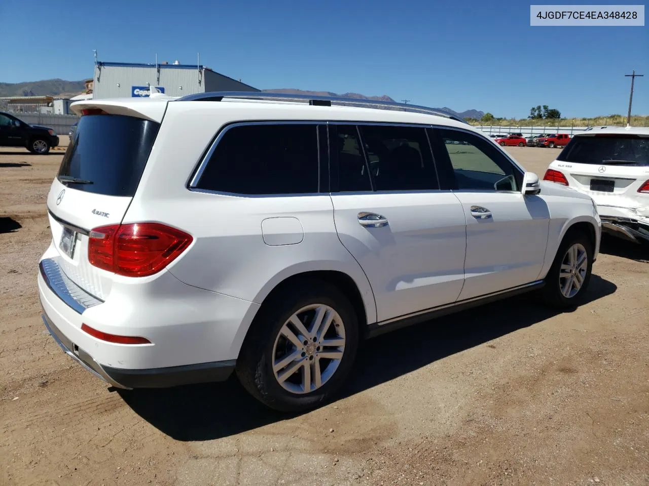 2014 Mercedes-Benz Gl 450 4Matic VIN: 4JGDF7CE4EA348428 Lot: 72231154