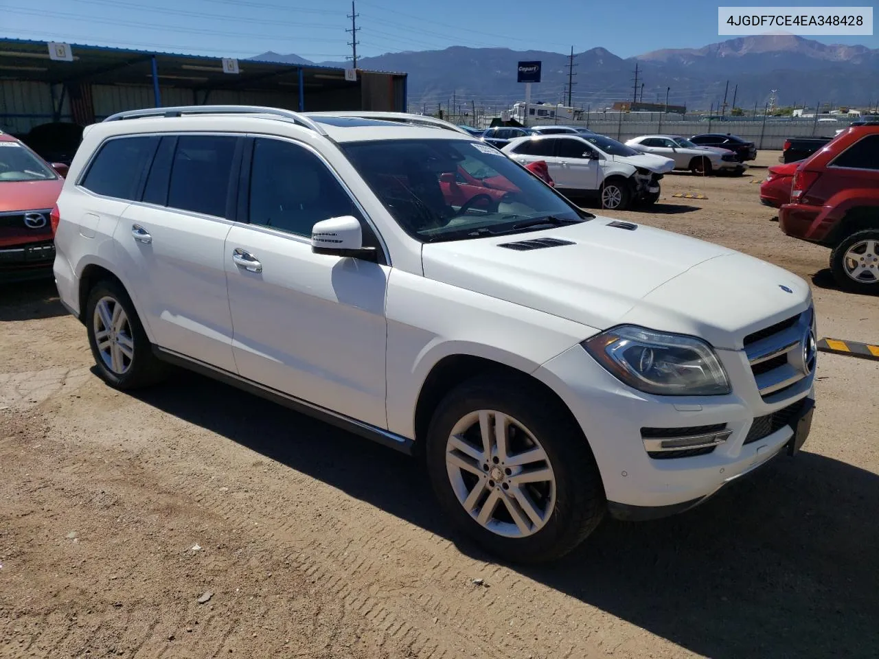 2014 Mercedes-Benz Gl 450 4Matic VIN: 4JGDF7CE4EA348428 Lot: 72231154