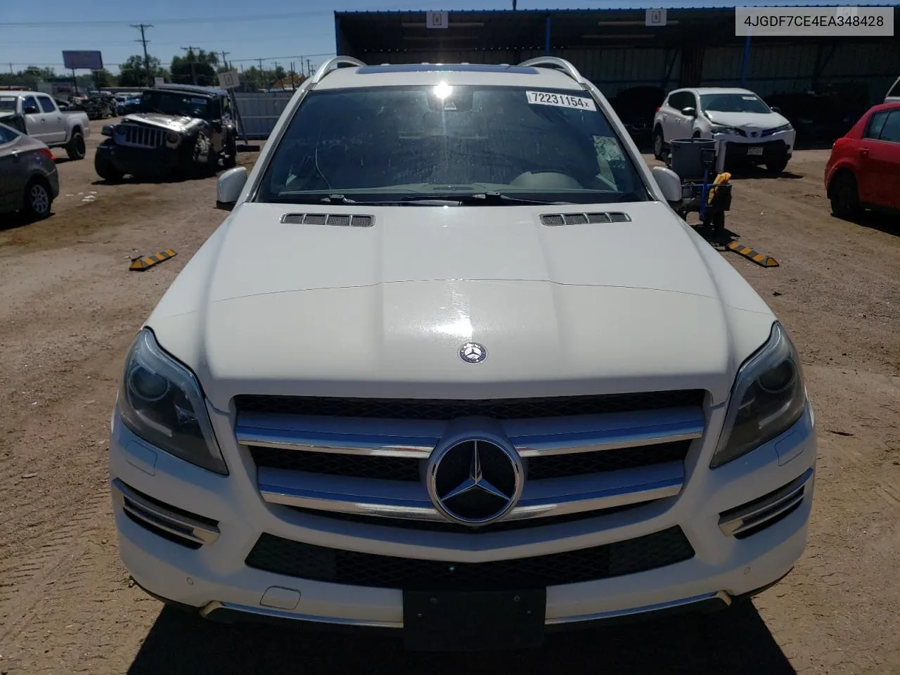 2014 Mercedes-Benz Gl 450 4Matic VIN: 4JGDF7CE4EA348428 Lot: 72231154