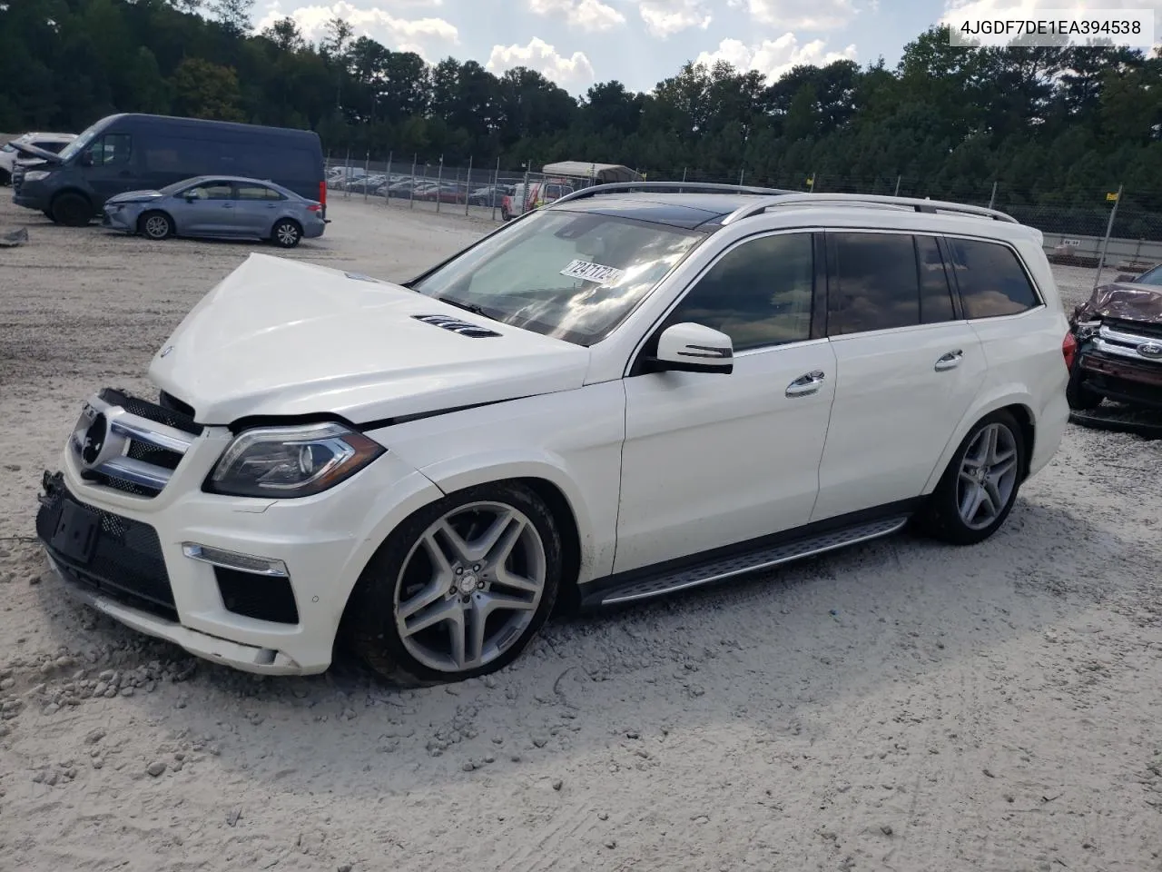 2014 Mercedes-Benz Gl 550 4Matic VIN: 4JGDF7DE1EA394538 Lot: 72471724