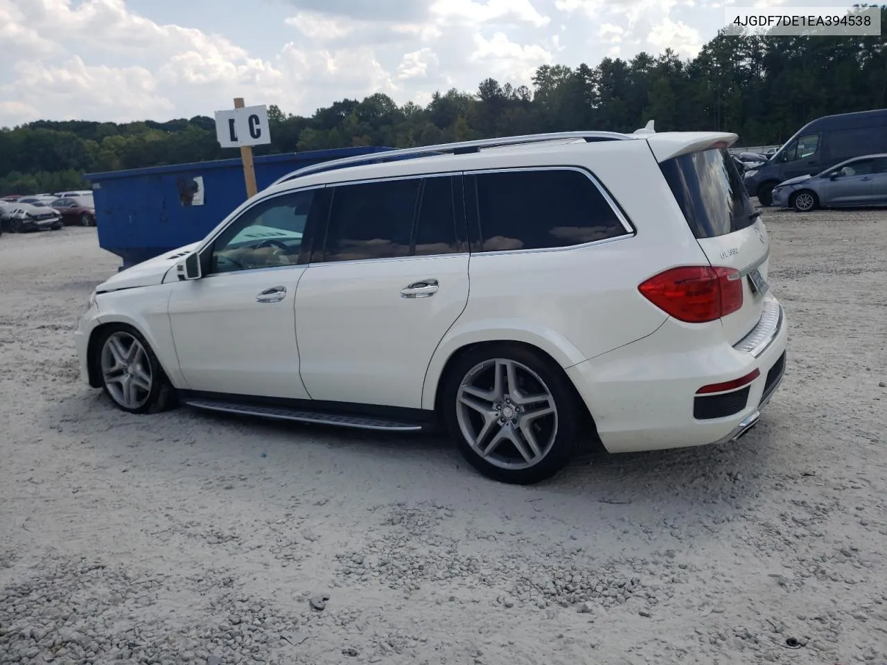 2014 Mercedes-Benz Gl 550 4Matic VIN: 4JGDF7DE1EA394538 Lot: 72471724