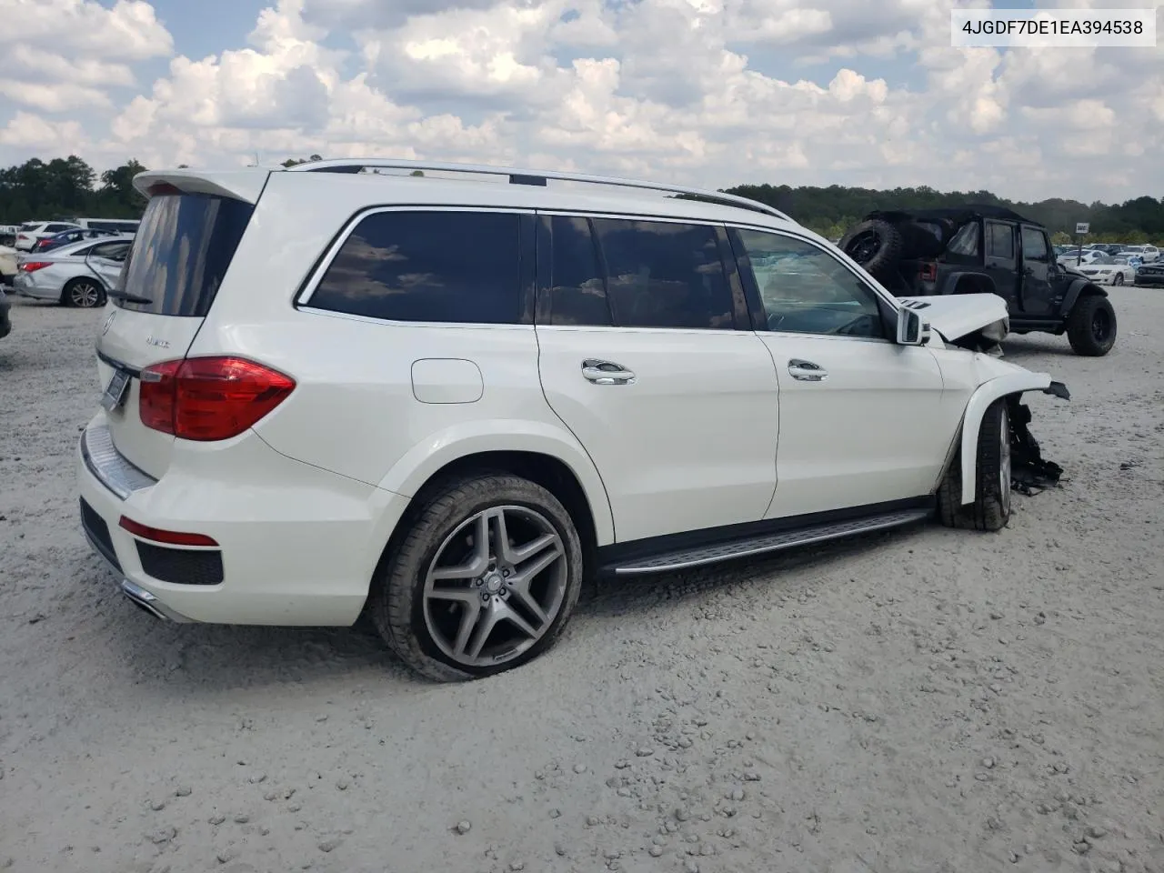 2014 Mercedes-Benz Gl 550 4Matic VIN: 4JGDF7DE1EA394538 Lot: 72471724