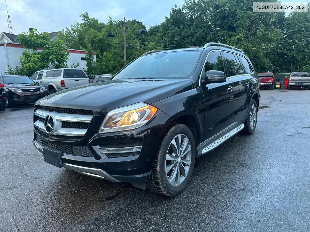 2014 Mercedes-Benz Gl 450 4Matic VIN: 4JGDF7CE8EA421302 Lot: 73373524