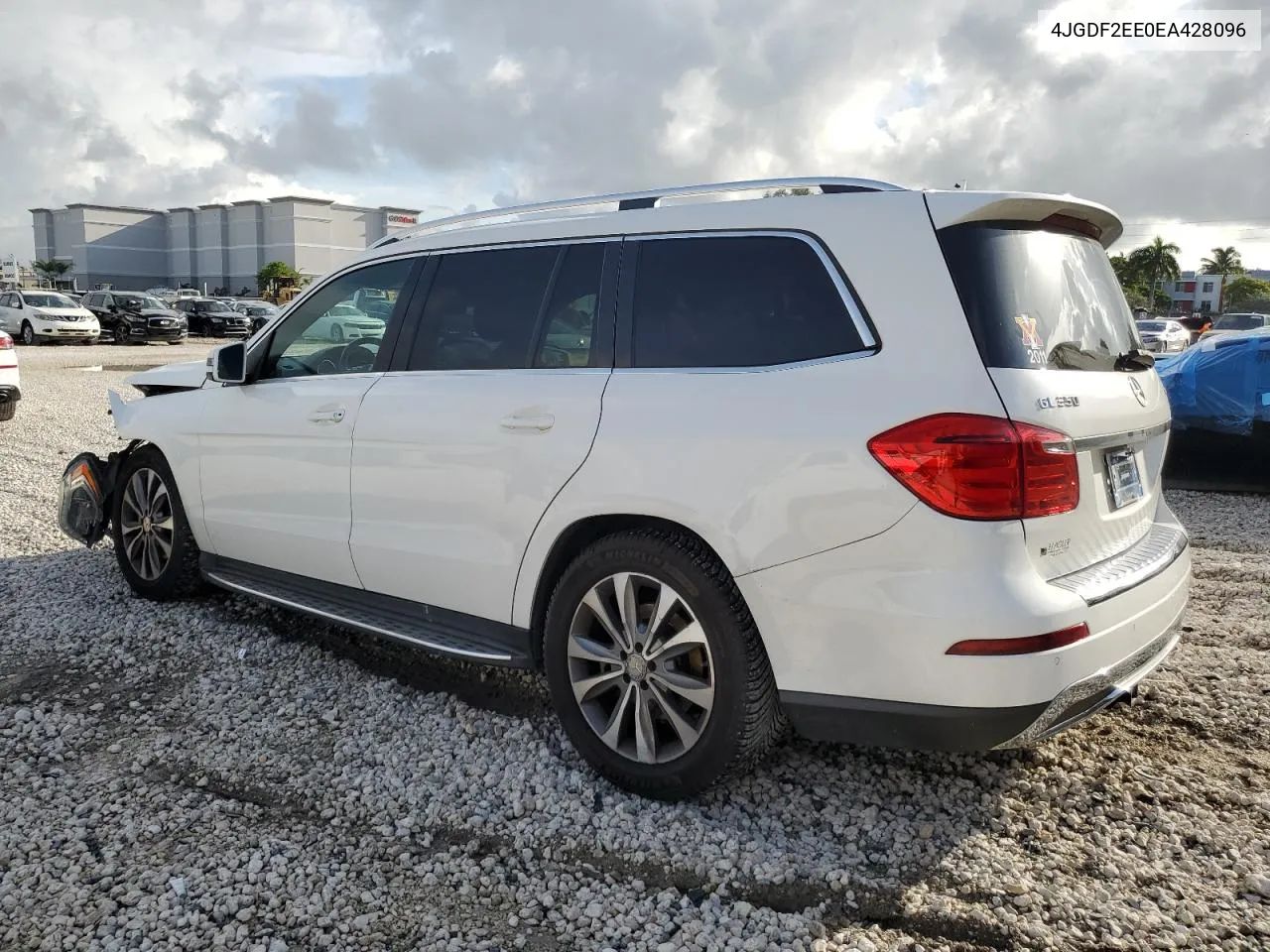 2014 Mercedes-Benz Gl 350 Bluetec VIN: 4JGDF2EE0EA428096 Lot: 73417374