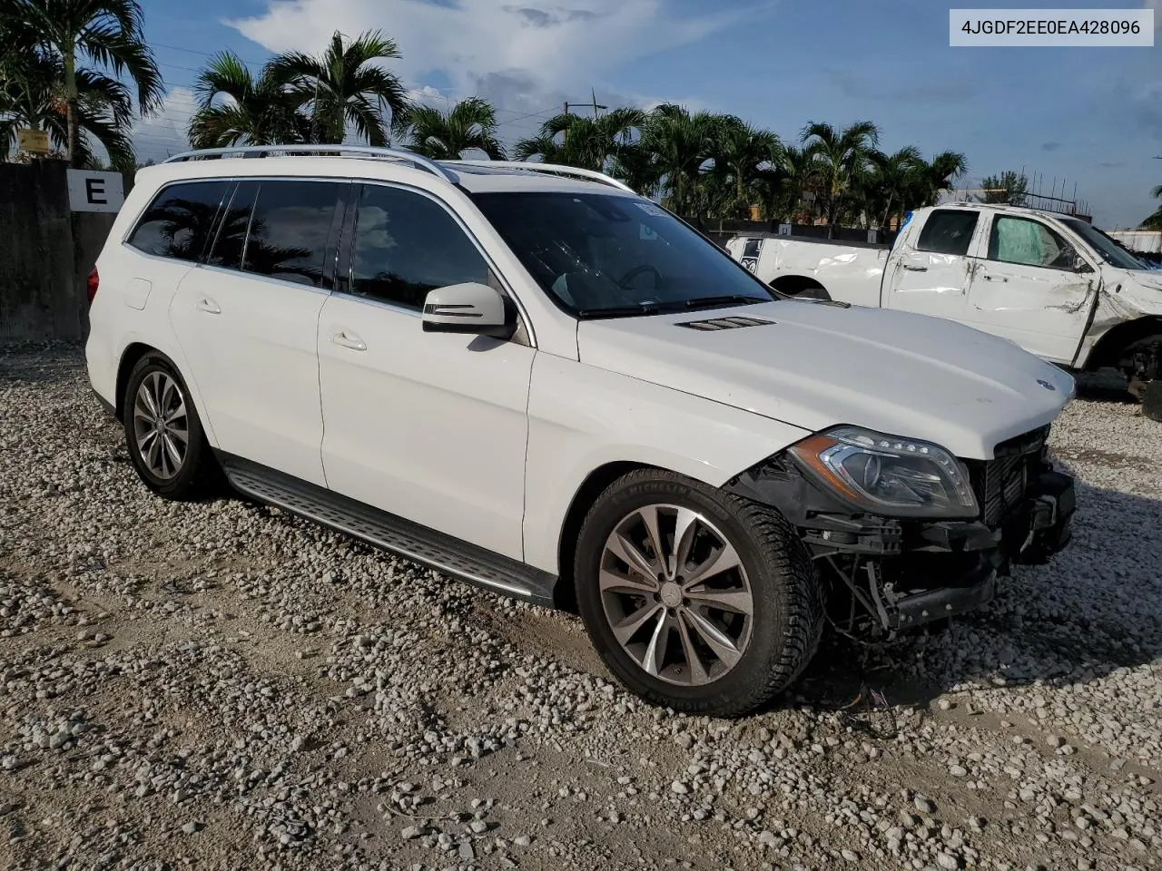 2014 Mercedes-Benz Gl 350 Bluetec VIN: 4JGDF2EE0EA428096 Lot: 73417374