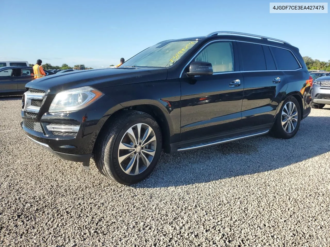 2014 Mercedes-Benz Gl 450 4Matic VIN: 4JGDF7CE3EA427475 Lot: 73749254