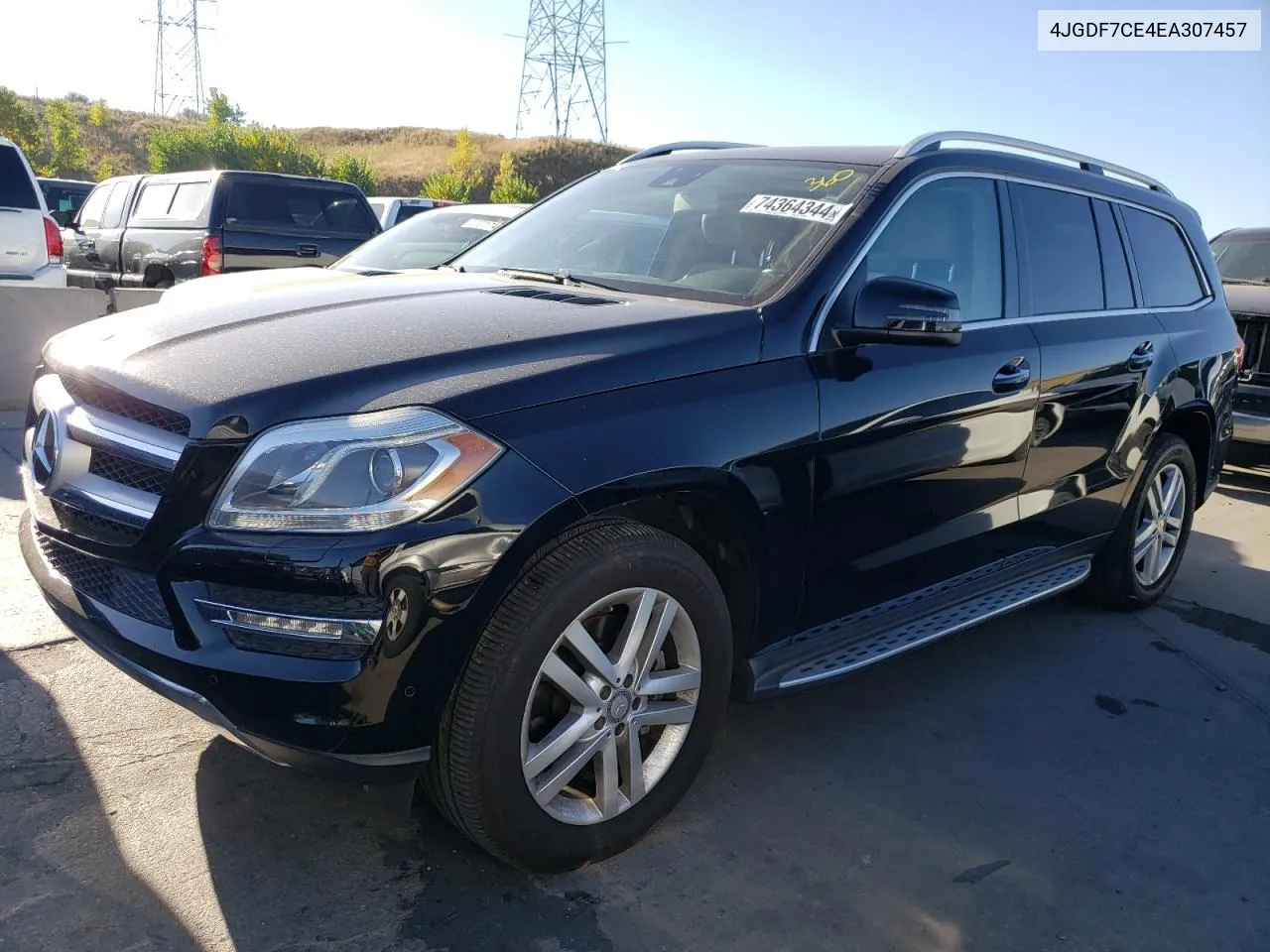 2014 Mercedes-Benz Gl 450 4Matic VIN: 4JGDF7CE4EA307457 Lot: 74364344