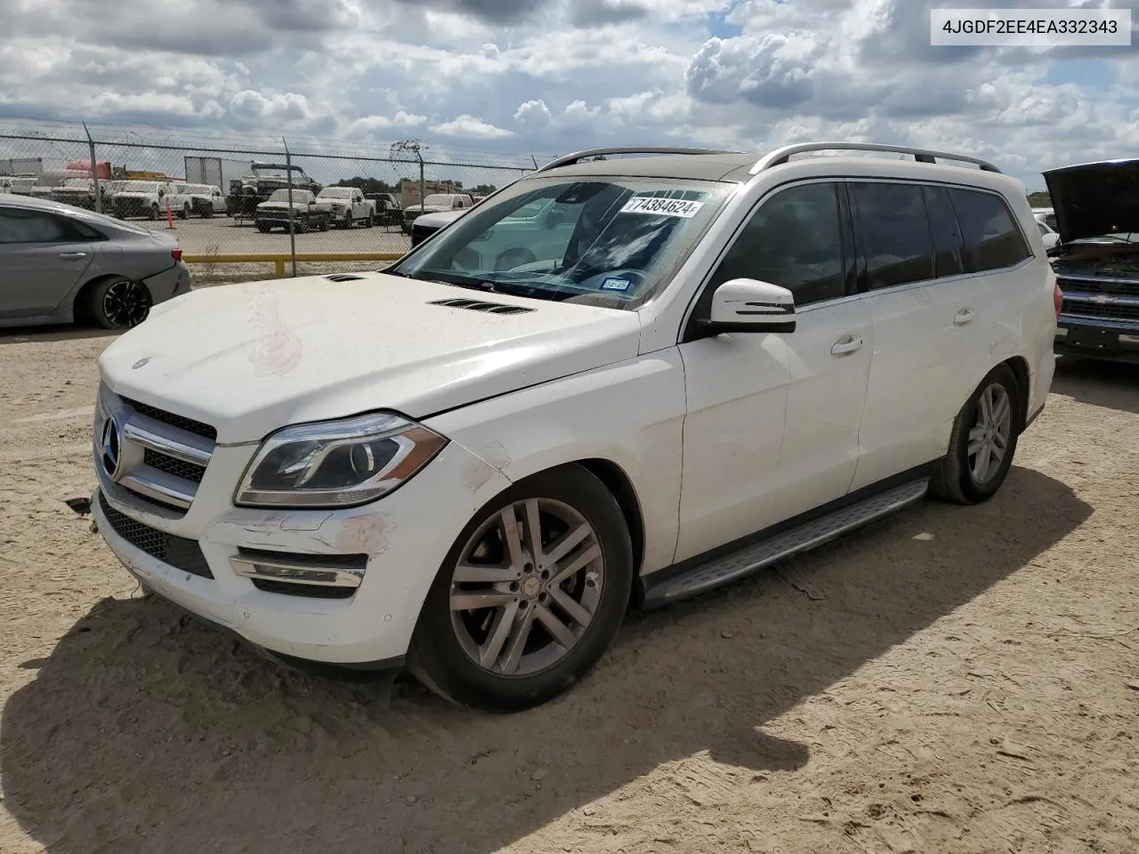 2014 Mercedes-Benz Gl 350 Bluetec VIN: 4JGDF2EE4EA332343 Lot: 74384624