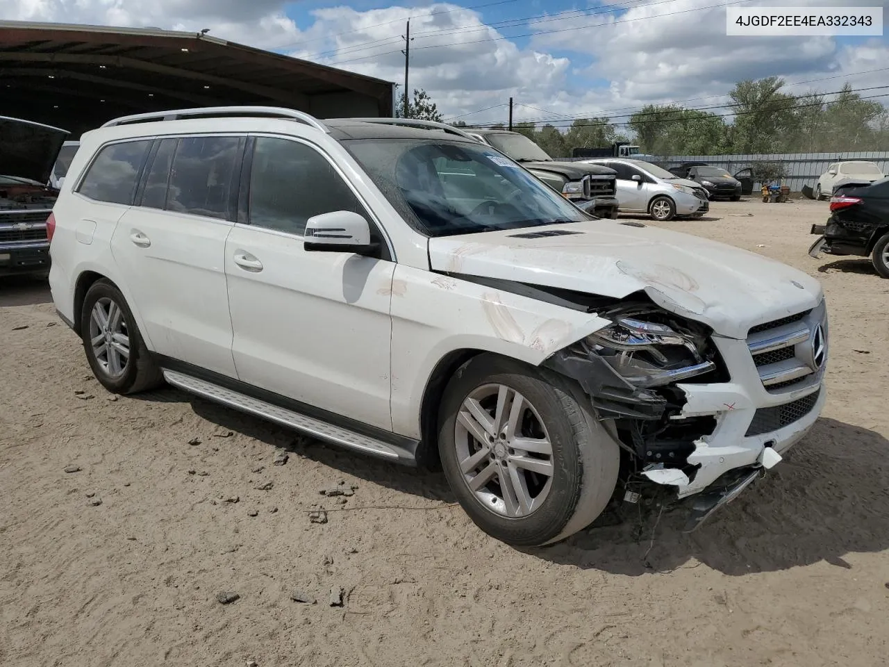 2014 Mercedes-Benz Gl 350 Bluetec VIN: 4JGDF2EE4EA332343 Lot: 74384624