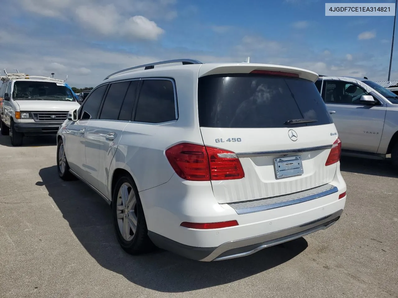 2014 Mercedes-Benz Gl 450 4Matic VIN: 4JGDF7CE1EA314821 Lot: 75076374